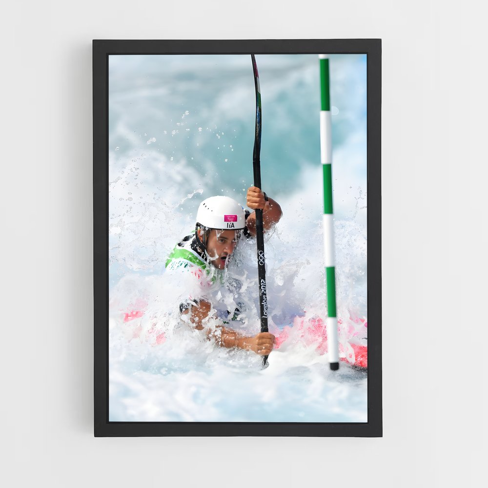 Poster Vagues de Compétition – affiche Canoë-kayak (vue 2)